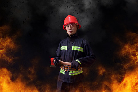 安全救援保护消防火灾摄影图配图