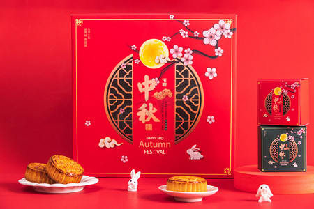 中秋节节日月饼室内中国风摄影图配图