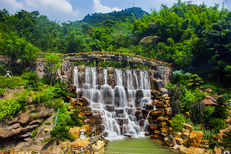 清远古龙峡4A风景区山水瀑布摄影图配图