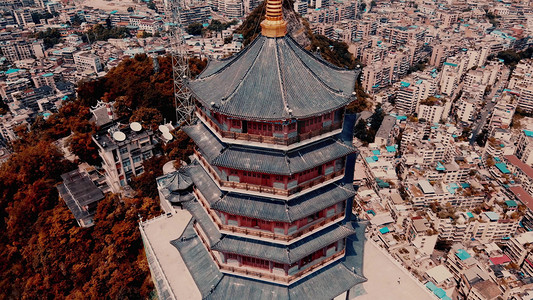 贵阳东山寺复古古建筑寺庙