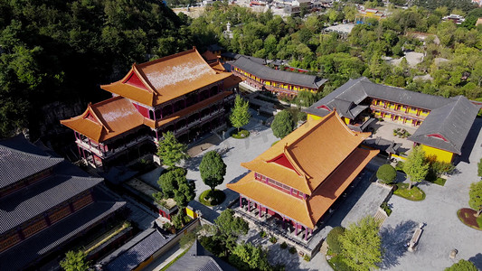 贵阳寺庙黑金元素复古古建筑寺庙