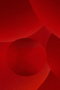 几何背景红色背景图片_红色磨砂几何圆红色简约背景