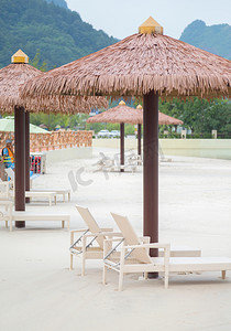 沙滩游玩夏天水水乐园摄影摄影图配图