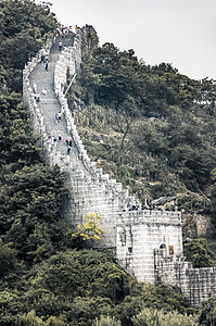 贵阳旅游摄影照片_小长城中午小长城青岩古镇游玩摄影图配图