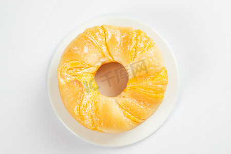 甜甜圈面包点心美食烘焙摄影图配图