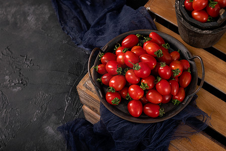 圣女果小西红柿营养水果美食摄影图配图