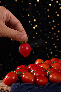 圣女果小番茄营养水果美食摄影图配图