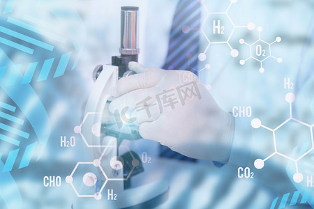 细菌医疗摄影照片_科技医疗科研实验研究科学显微镜摄影图配图医学研究