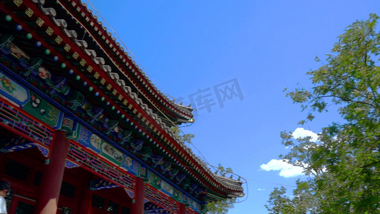 北京圆明园遗址建筑楼阁古风建筑