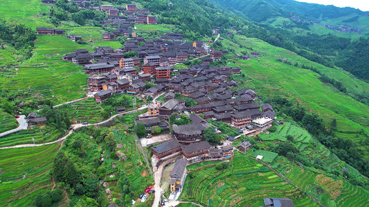 广西桂林龙胜龙脊古壮寨风景区