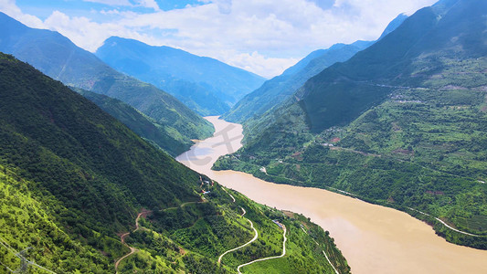 美景赏析摄影照片_云南金沙江自然风光云南风光山川河流