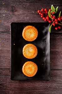 中秋佳节月饼美食食品摄影图配图