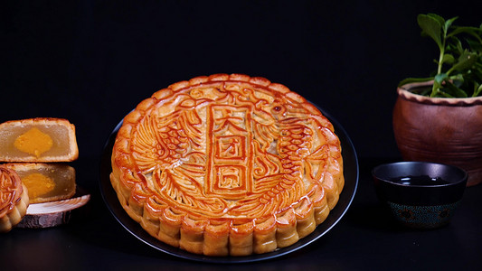 中秋大团圆大号月饼传统节日团圆