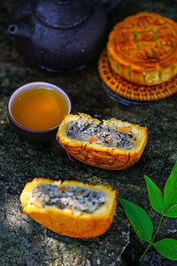 传统美食中秋月饼中秋佳节特写摄影图配图