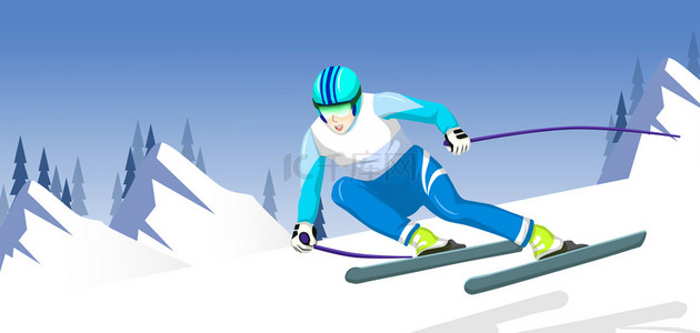 冰上嬉戏背景图片_冬季运动会体育比赛高清背景