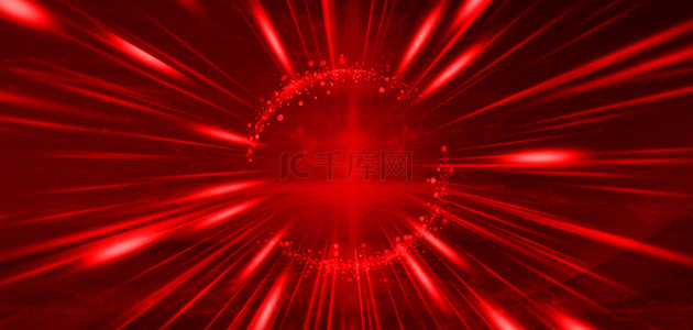红色科技光效背景图片_红色科技光效红色简约背景