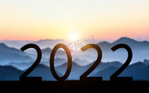 2022剪影夕阳2022合成无摄影图配图