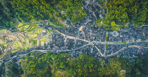 城市中午贵州省肇兴侗寨无人机全景航拍景区无人机摄影图配图