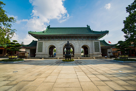 广州花都圆玄道观道家古建筑摄影图配图