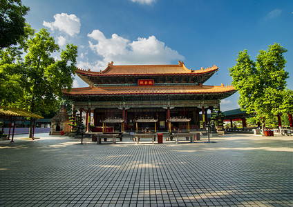 广州花都圆玄道观观音殿古建筑摄影图配图