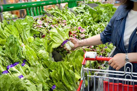 购物消费折扣商品新鲜蔬菜商超摄影图配图