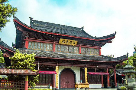 长沙晌午江神庙5A景区古楼摄影图配图