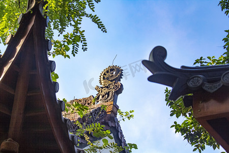 湖南长沙晌午古建筑天心阁景点摄影图配图