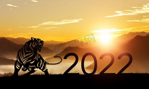 2022感恩有你摄影照片_2022虎年合成摄影图配图