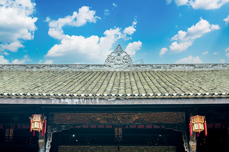 重庆綦江古镇古代建筑上午建筑室外旅游摄影图配图