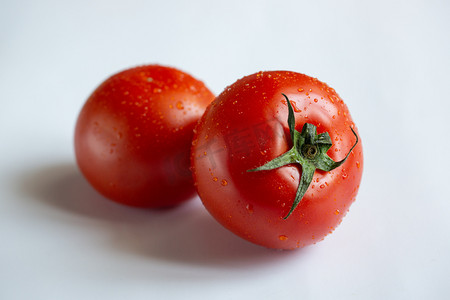 西红柿白底图健康红色新鲜摄影图配图