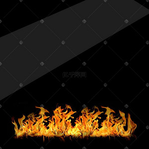 火焰主图背景图片_火焰黑色空气炸锅PSD分层主图背景素材