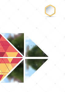 几何封面组合背景图片_三角形晶体创意现代感画册设计背景