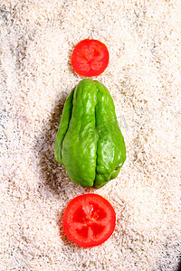蔬菜水果24节气蔬菜白米创意摄影图配图