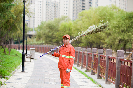 劳动者环卫工人环境卫生环卫工人节垃圾清扫摄影图配图