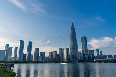 深圳人才公园建筑群城市地标摄影图配图