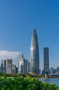 深圳南山人才公园城市建筑群摄影图配图