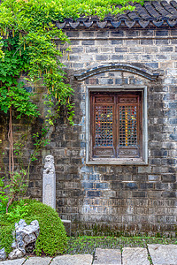 南京地标摄影照片_南京夫子庙秦淮河风光带门东景区古街一隅摄影图配图