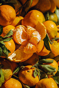 水果橘子摄影图配图