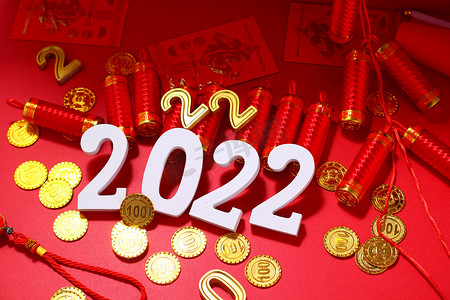 过年2022数字喜庆摄影图配图