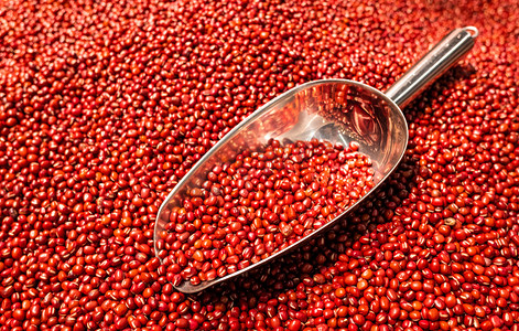 赤小豆摄影照片_食品食材红豆赤小豆谷物摄影图配图