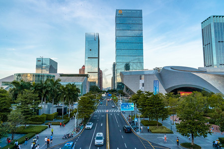 城市摄影照片_城市现代建筑深圳风光摄影图配图