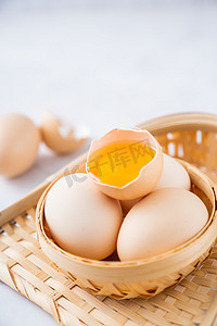 鸡蛋食材鲜蛋食品蛋摄影图配图