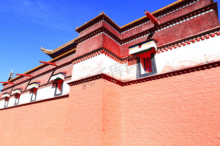 甘南寺院藏传佛教拉卜楞寺网红景点摄影图配图