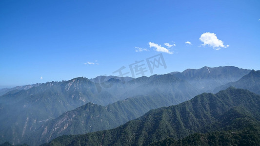 陕西西安南五台秦岭山脉自然风光