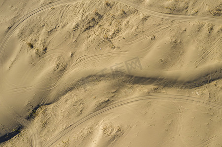 沙漠纹理上午沙漠室外航拍摄影图配图