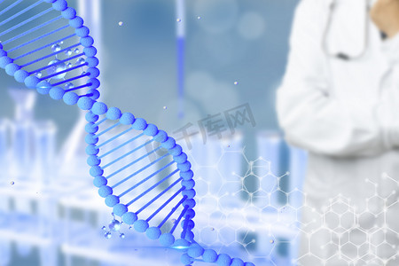 科技医疗DNA创意合成摄影题配图