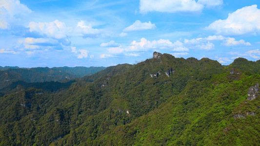 世界自然遗产贵州云台山蓝天山脉
