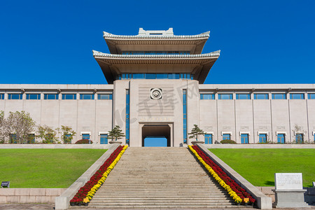 南京雨花台烈士纪念馆远眺摄影图配图