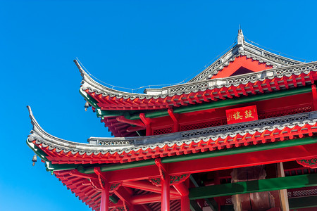 南京毗卢寺的鼓楼摄影图配图
