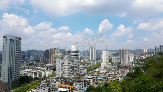 贵阳航拍摄影照片_贵阳地标省医大楼城市航拍